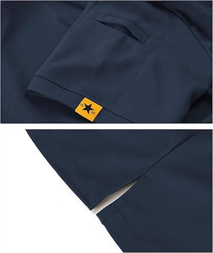 Miniatura 2 de SCODI Camisas polo para hombre, de manga corta, tácticas, atléticas, de golf, para uso diario, casual, con cuello