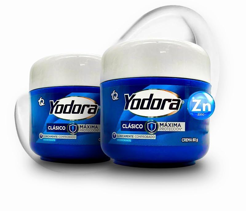 Desodorante em creme Yahve Yodora Clásico, 2 unidades de 60 g