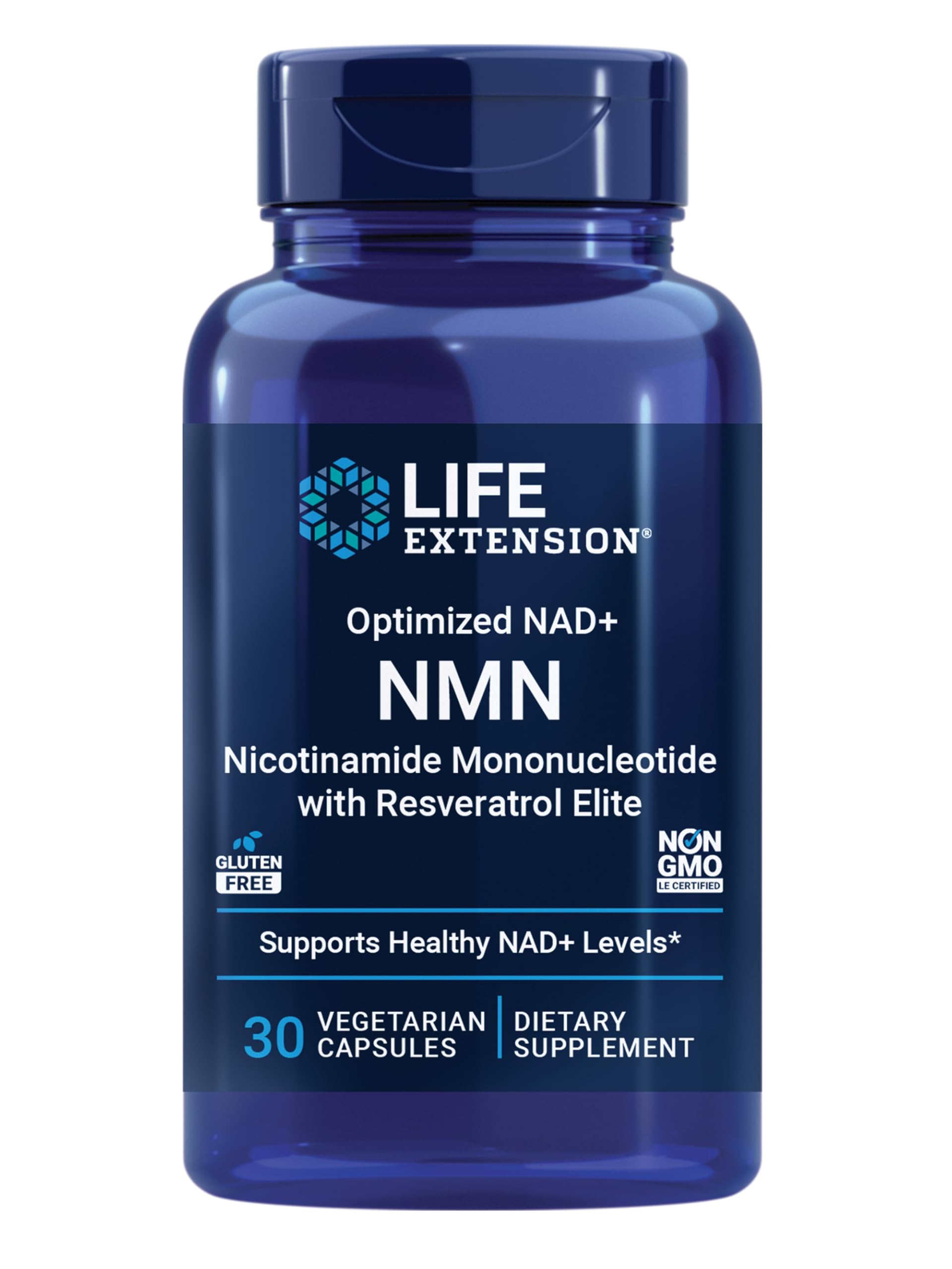 Life Extension NMN with Resveratrol Elite, NAD Precursor, 30 Veg Caps Unflavored 30 Count (Pack of 1)