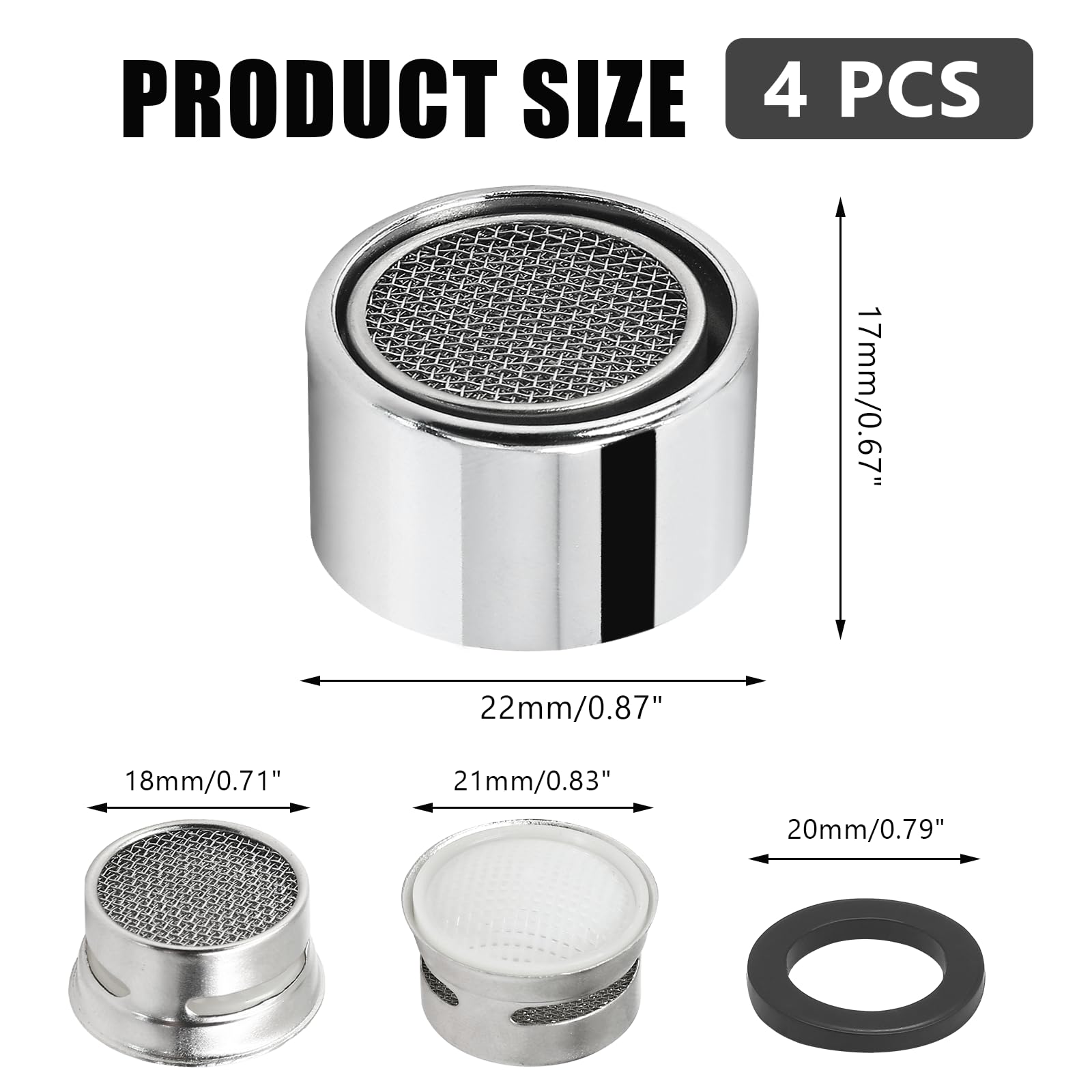 Faucet Aerators - Save Water & Improve Spray -2 Faucet Aerators - Save Water & Improve Spray -2