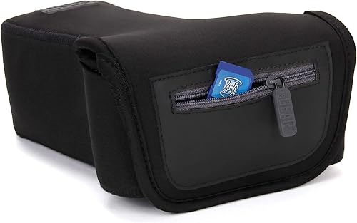 Miniatura 4 de USA Gear Funda compacta sin espejo y para cámara DSLR  Lente adjunta (zoom)  Neopreno, bolsillo con lazo para cinturón  Se adapta a cámaras pequeñas