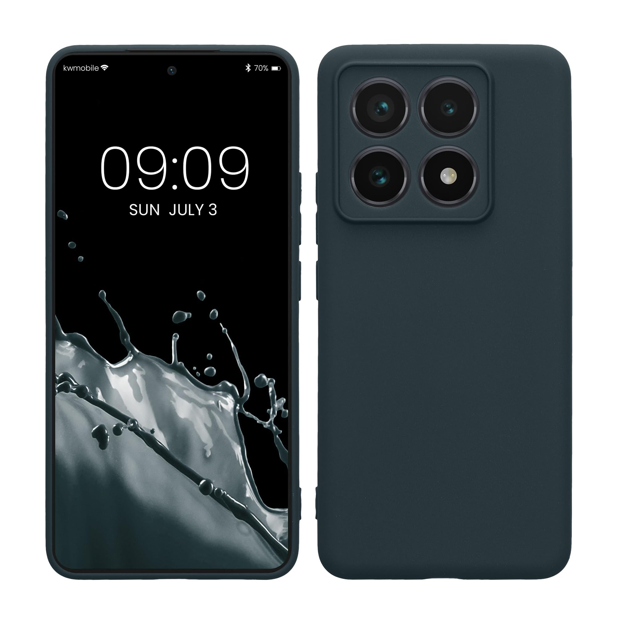 kwmobile Carcasa Compatible con Xiaomi Redmi Note 14 Pro 5G / Poco X7 Funda - Funda Ultrafina de TPU con Bordes elevados - Lavanda Metalizado — view 205