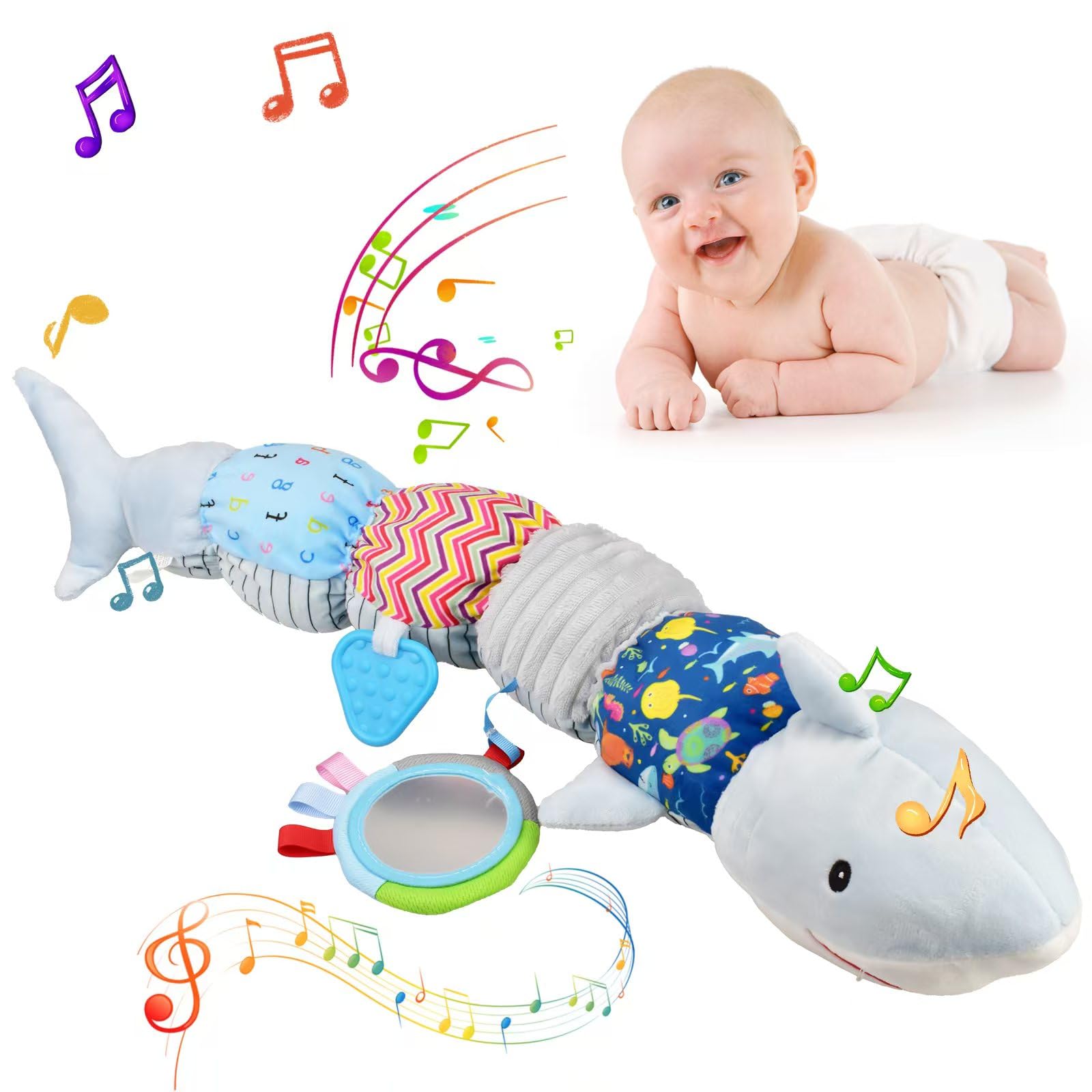 Hayoom Baby Toys for Baby 0-6 Months, Musical Caterpillar Sensory Toys, Montessori Toys for Babies Newborn Toys for Boys Gilrs 6-12 Months
