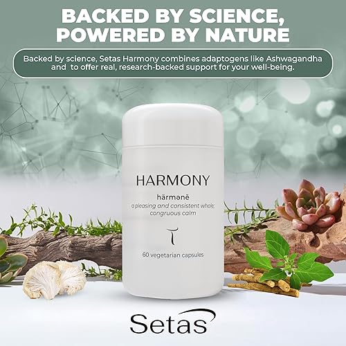 Miniatura 7 de Harmony - Suplemento botánico y hongo de Setas  Reishi orgánico y melena de león, Ashwagandha, tilo y L-teanina para apoyar el estado de ánimo, el