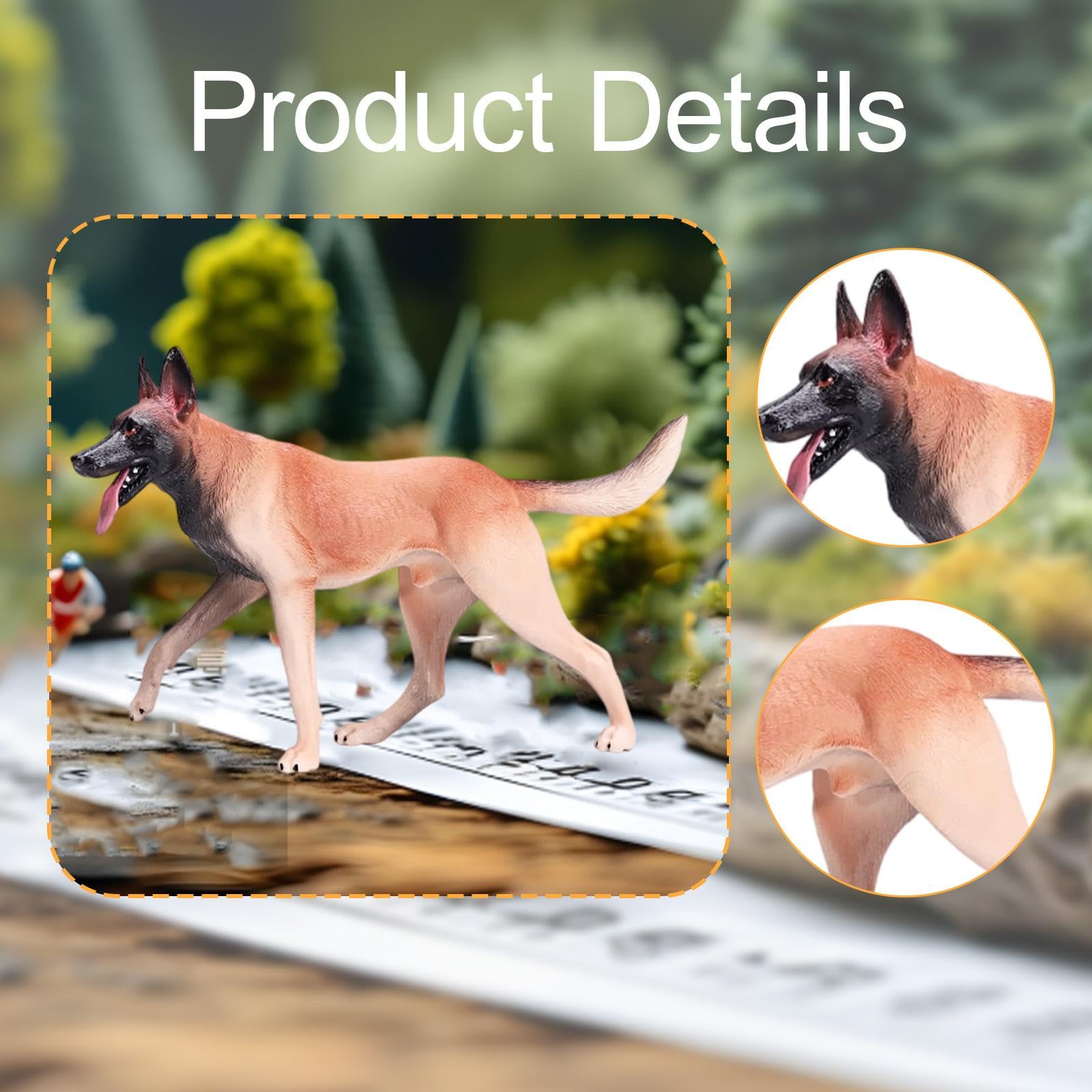 Amazon.co.jp: 1:6 犬フィギュア ウルフドッグ 置物 プレイセット
