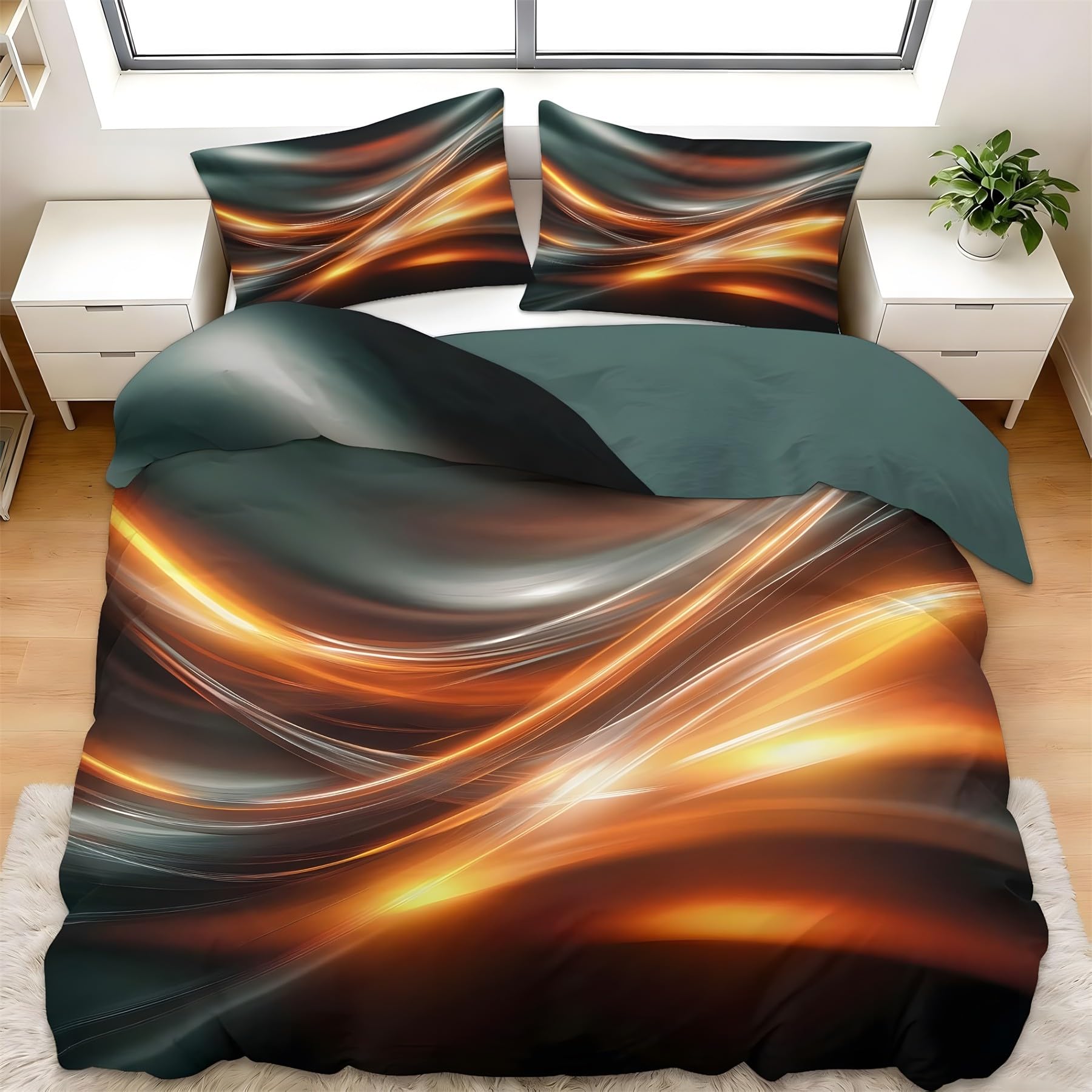 Housse de couette 240x260 microfibre douce et confortable QF1002