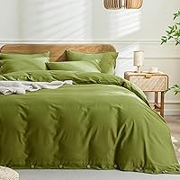 Vista 36 de JELLYMONI Funda de edredón de algodón tamaño individual, funda de edredón vertical a rayas negras con botón, 100% algodón lavado, 2 piezas