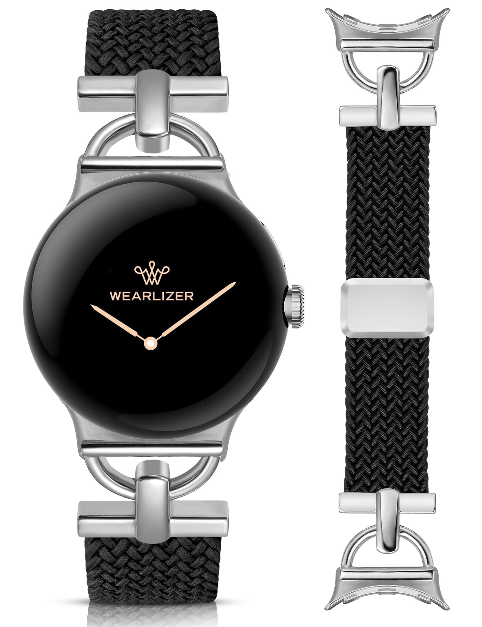 Photo 1 of Wearlizer Braided Magnetic Band Compatible with Google Pixel Watch 41mm