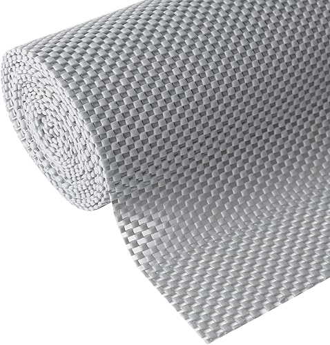 Forro no adhesivo, antideslizante, con agarre, duradero, limpio, almohadilla, tamaño completo, 45 cm x 6 m, para cajones, estantes, gabinetes,
