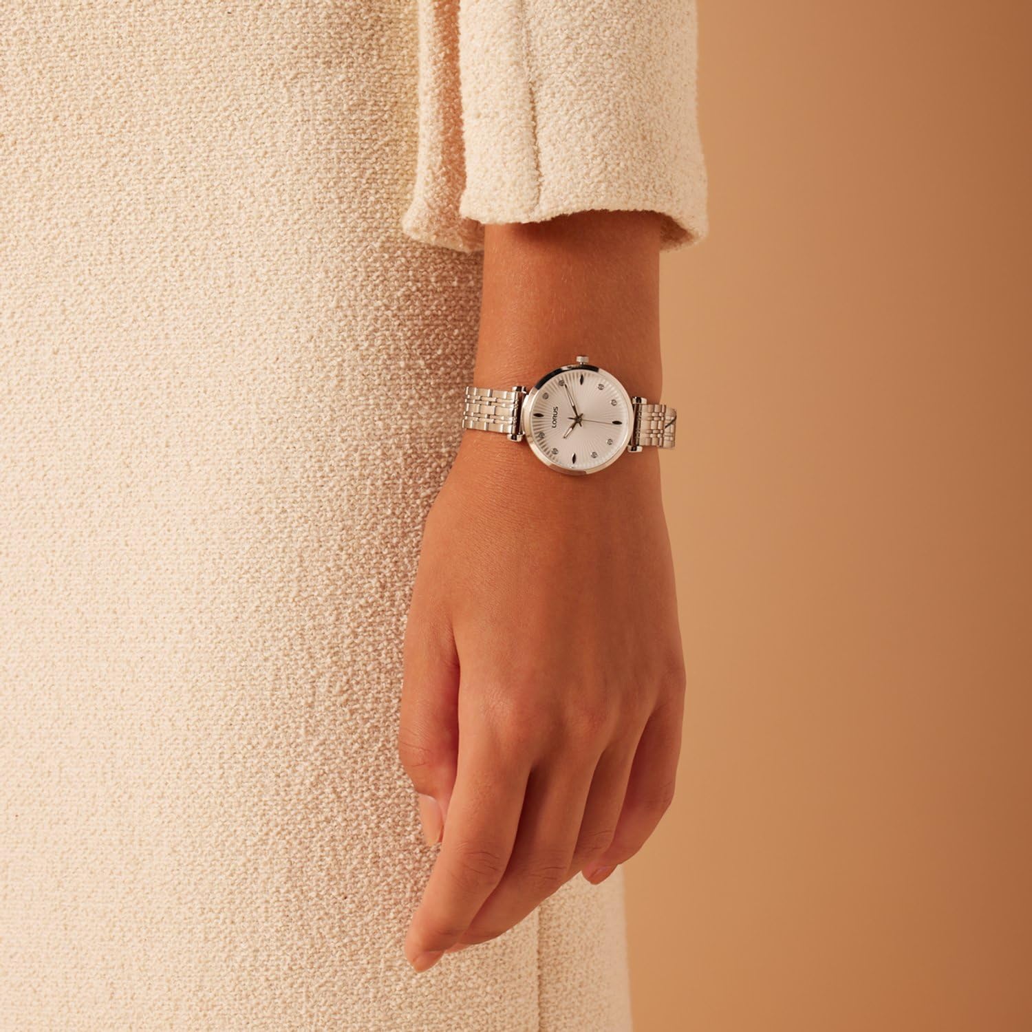 Lorus Orologio analogico al quarzo da donna con bracciale in acciaio inossidabile