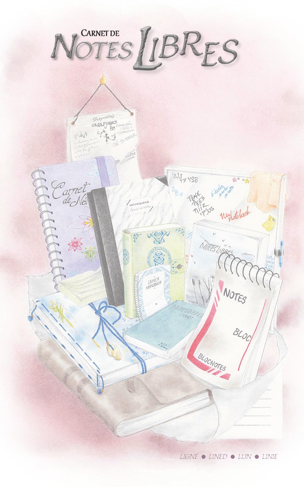 Carnet de NotesLibres: Version Lignée - Lined - Lijn - Linie