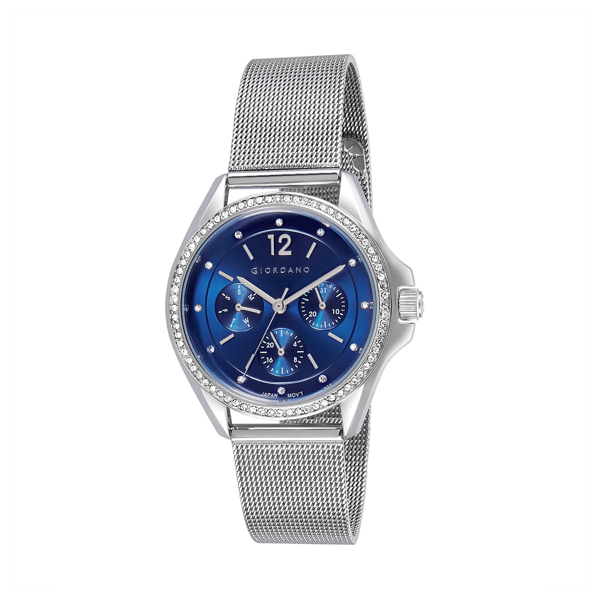 Giordano Multifunctional Blue Dial Women Watch
