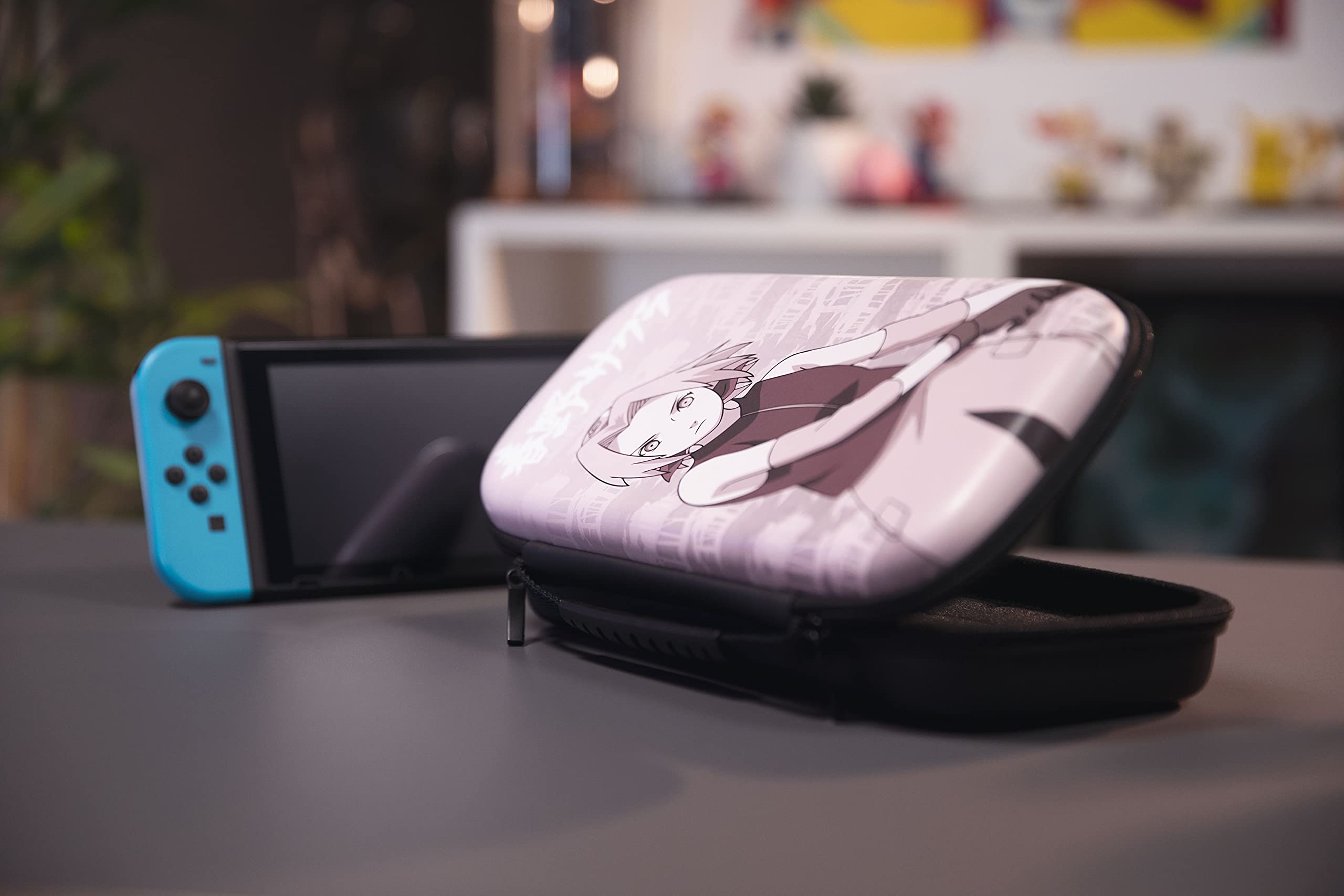 Konix My Hero Academia Funda de protección y Transporte para Nintendo Switch, Switch Lite y Switch OLED - 8 Juegos - Diseño My Hero Academia - Negro — view 26