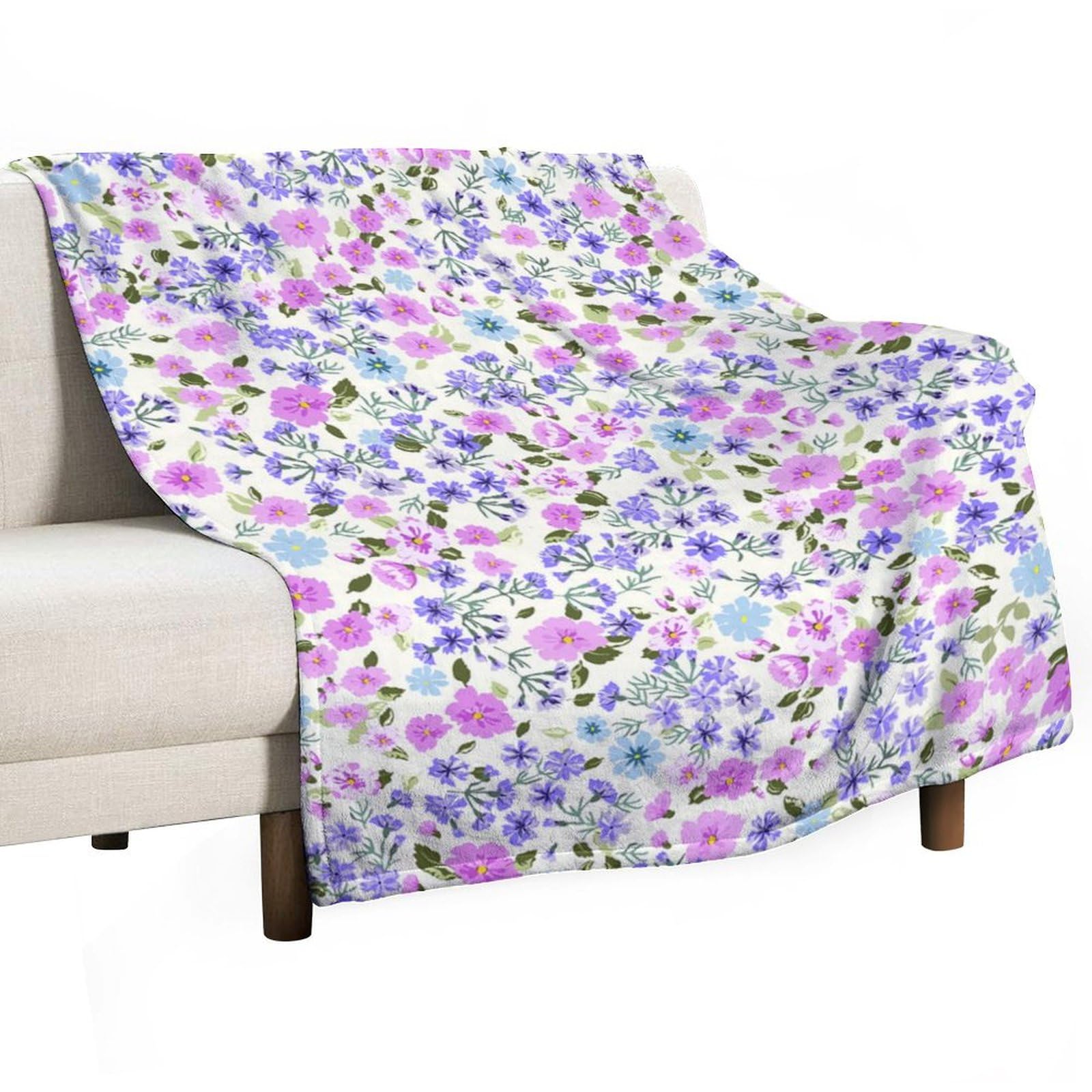 Couverture flanelle Liberty sans boulochage pour un lit élégant