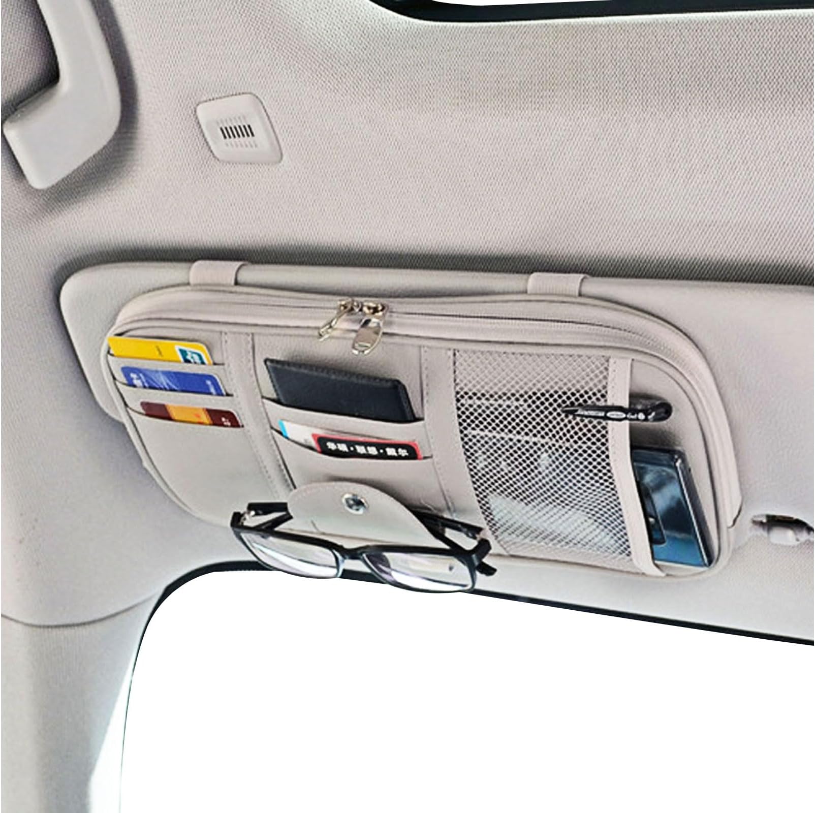 Firestone 1Pack Car Sun Visor Organizer 8 Compartment