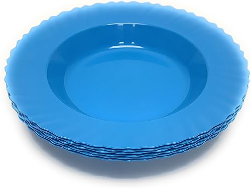 Vista 69 de Mintra Home Curly Collection (plato grande de 11.75 pulgadas, 6 unidades, blanco)