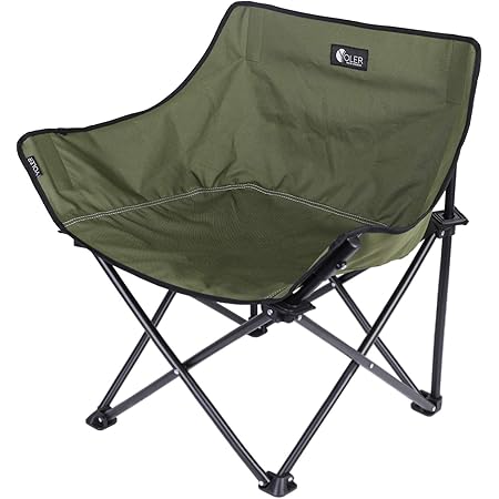 Amazon Co Jp Yoler アウトドア キャンプチェア イスに包まれるリラックス ローチェア 耐荷重約130kg 折りたたみ 収束型チェア 背もたれ付 Yr Bvc くさいろ ホーム キッチン