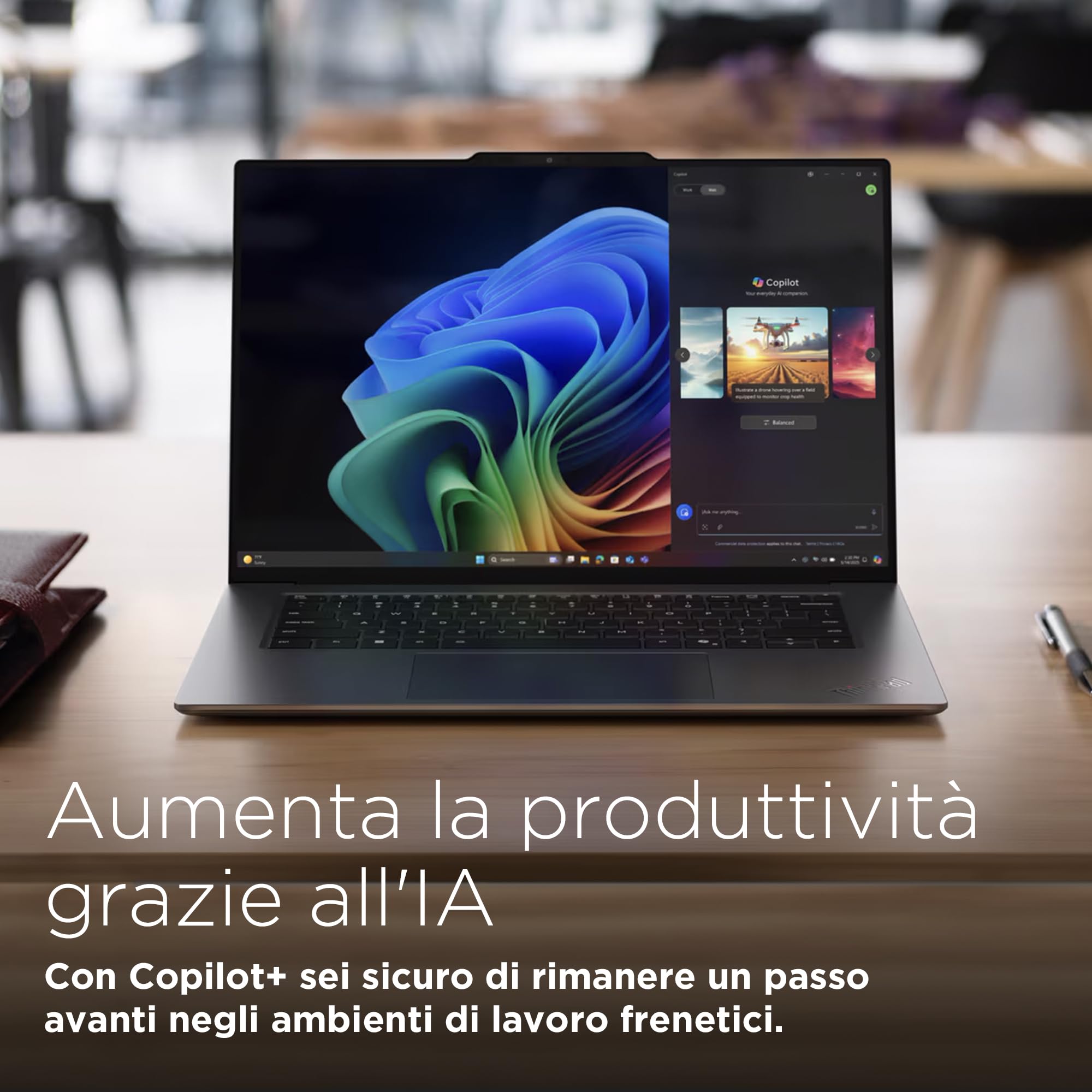 Lenovo - Notebook 15.3 Pollici ThinkPad X9-15 Gen 1, Copilot+ PC Portatile Professionale Windows 11 Pro Intel Core Ultra 7 258V, RAM 32GB LPDDR5X, 1TB SSD NVMe - Grafica Intel Arc e Audio Dolby Atmos