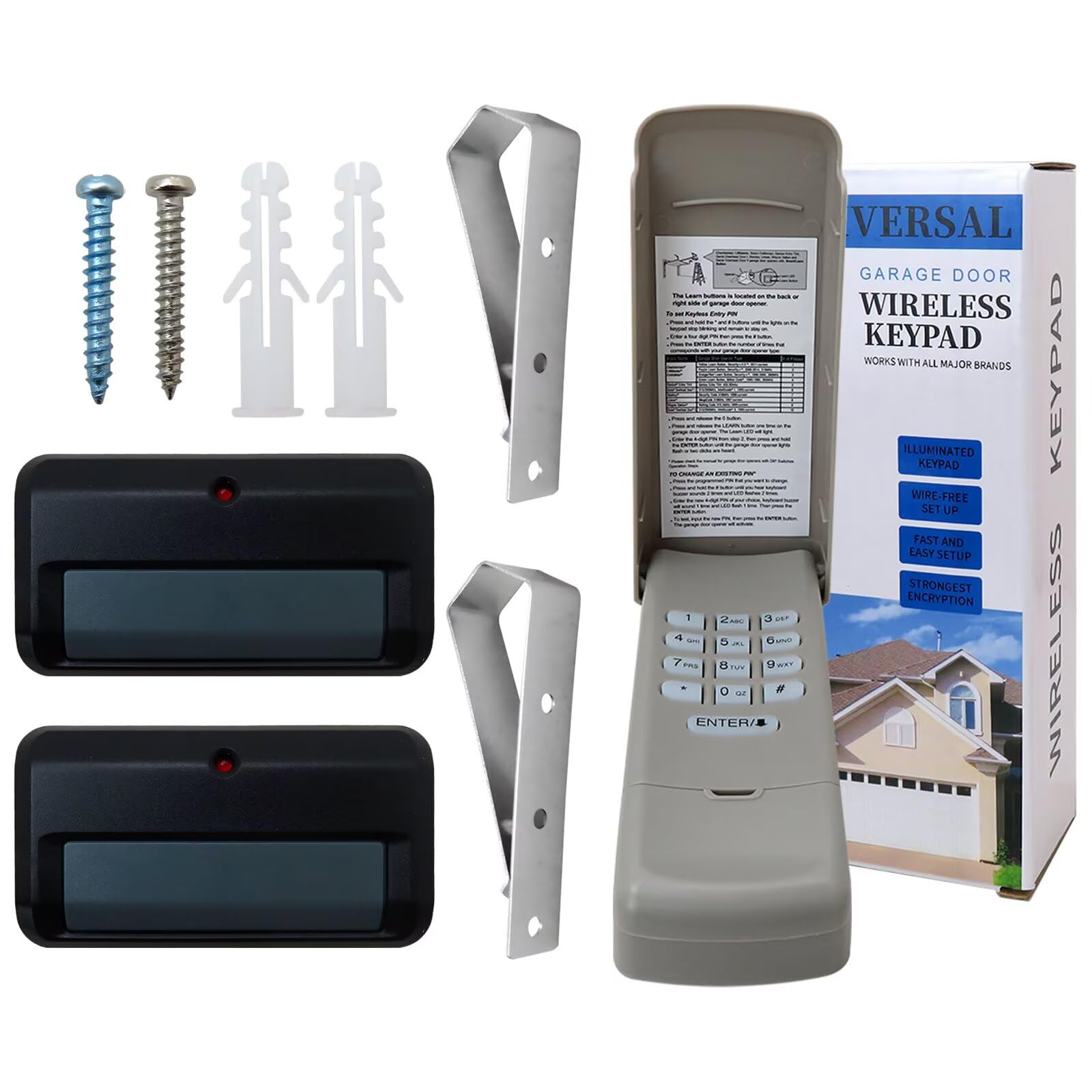 877MAX Garage Door Opener Keypad 891LM Remote for Chamberlain