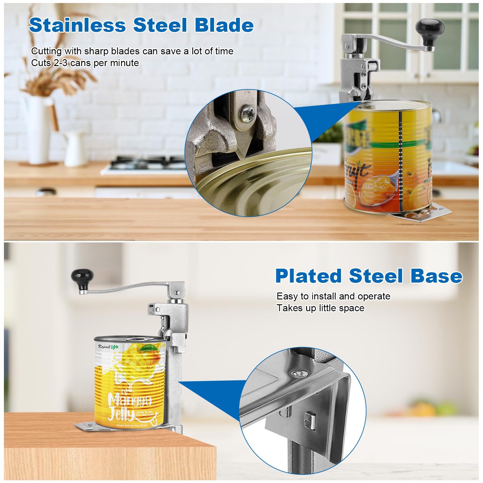 Amazon | 業務用缶切り 高耐久 - 工業用手動缶切りは、Edlund #1に対応