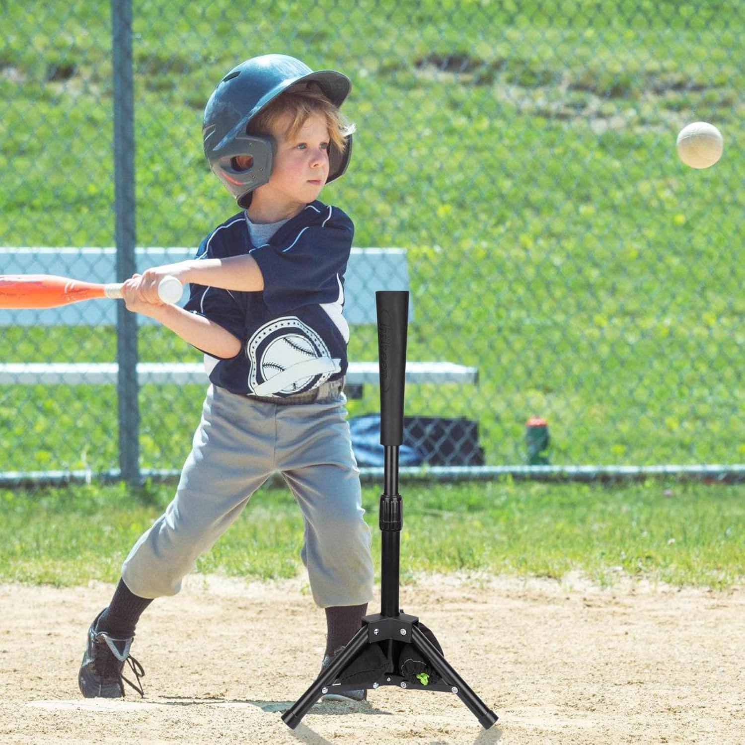 Hikeen Baseball & Softball Batting Tee Réglable en Hauteur pour Entraînement Batteur Débutant