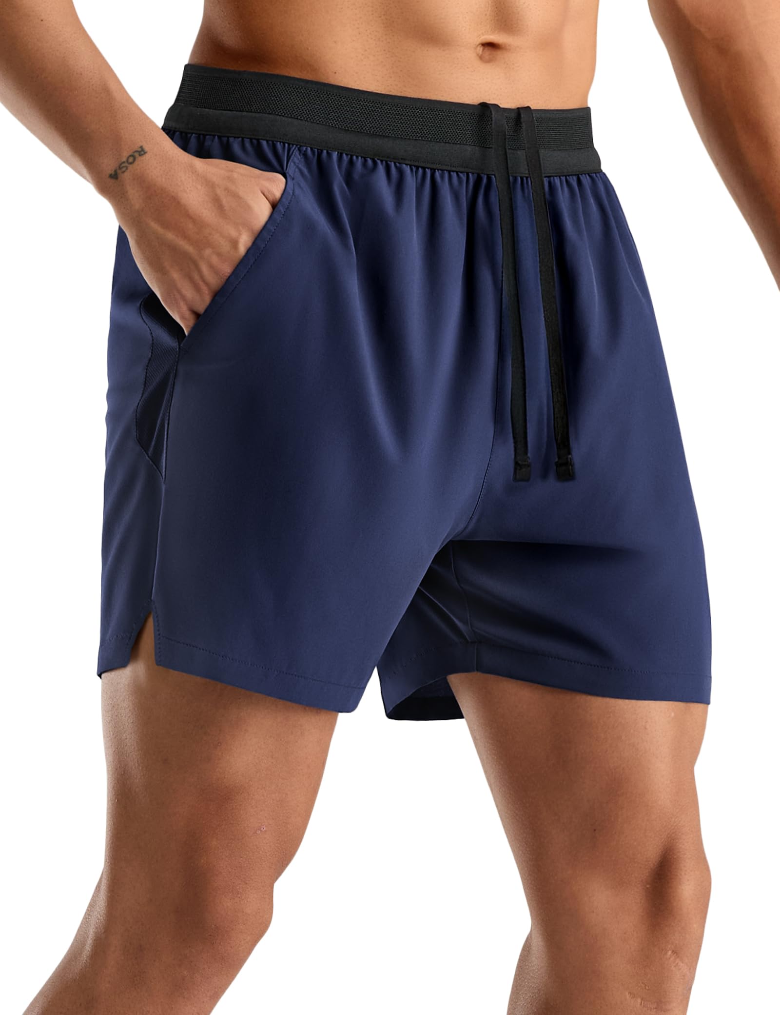 MIER Mens Quick Dry Athletic Running Shorts with Pockets Extra-Light Workout Gym Sports Active Shorts for Men 5