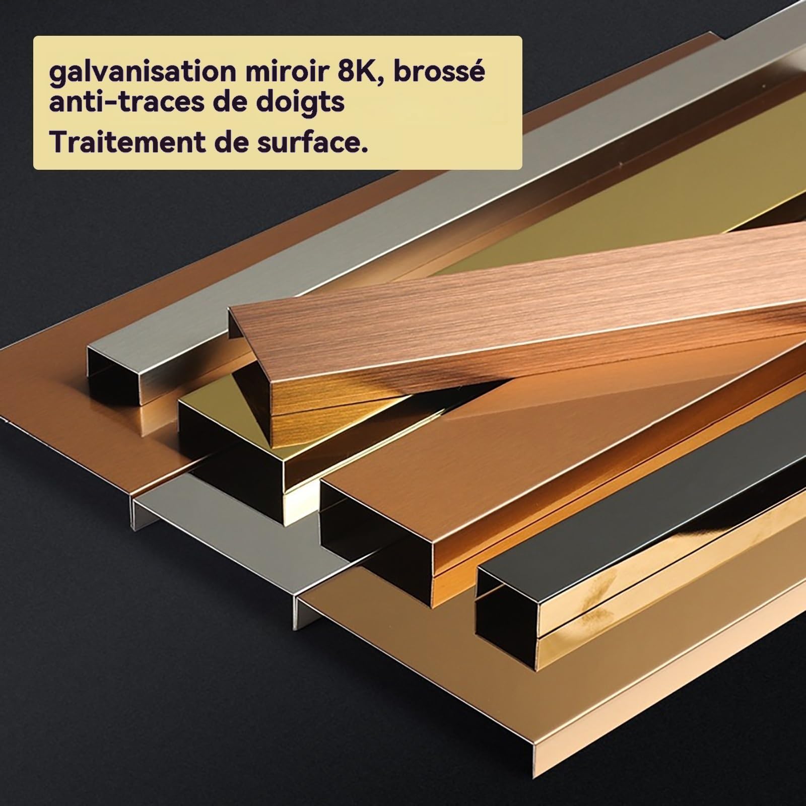 Carrela Aluminium-Eckleistenprofil, 100 cm, 3 Stück, langlebig und stilvoll für Renovierungsprojekte (Opt 6,45 mm) – perfekt für Heimwerker und Inneneinrichtung