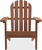 Vista 4 de Casafield Silla Adirondack para niños, sillas de madera de cedro para exteriores, para patio, terraza, césped y jardín, parcialmente premontada