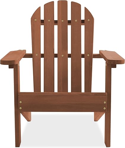 Miniatura 4 de Casafield Silla Adirondack para niños, sillas de madera de cedro para exteriores, para patio, terraza, césped y jardín, parcialmente premontada,