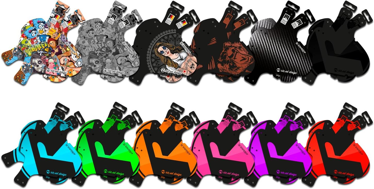 Riesel Design Schlamm:PE Front Fork Rear Mudguard | MADE FOR XC | MTB | MARATHON | ALL MOUNTAIN | FREE RIDE | DH | 26" | 27.5" | 29"