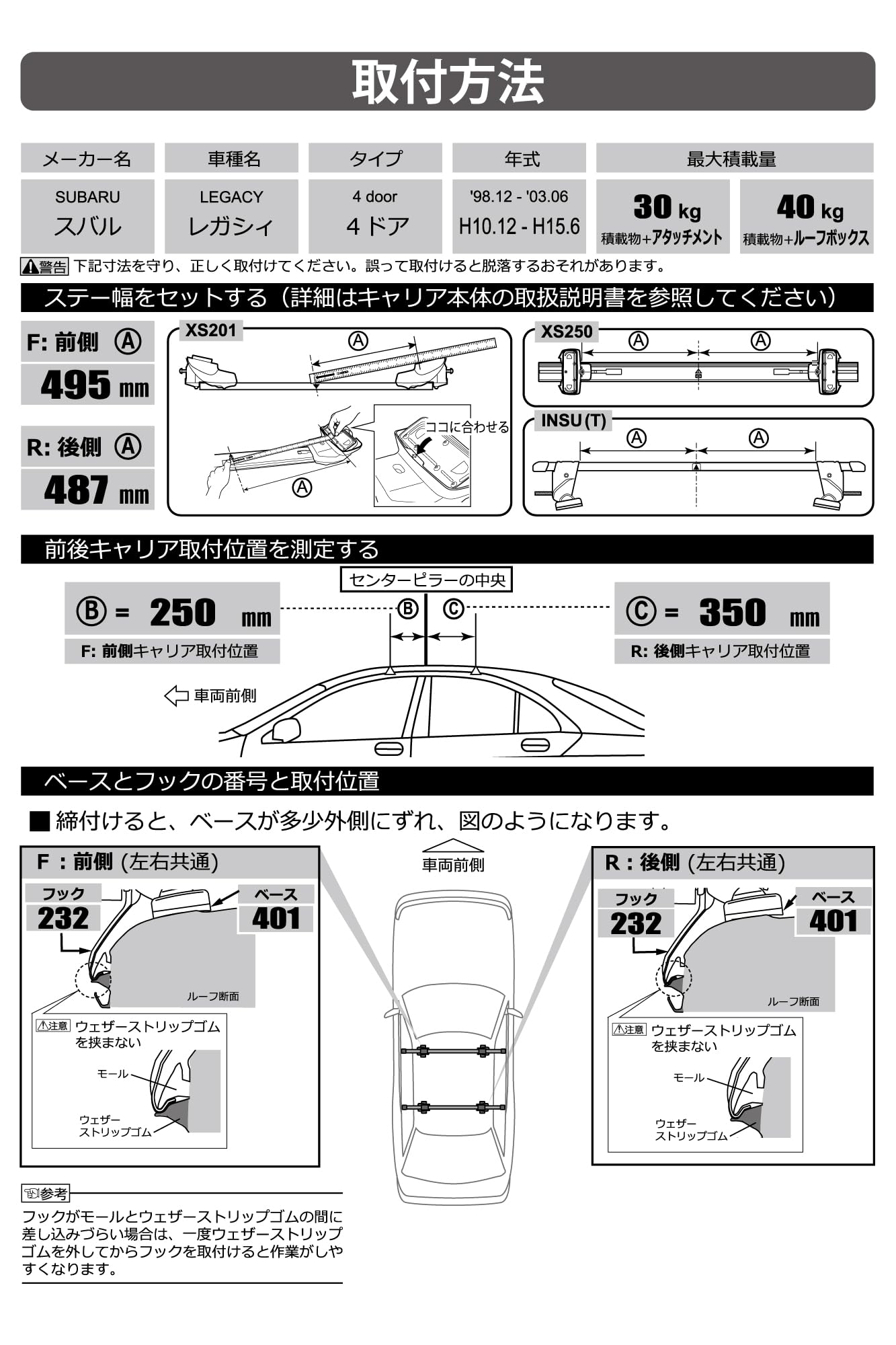 Amazon | カーメイト ルーフキャリア inno ベーシック取付フック K106 