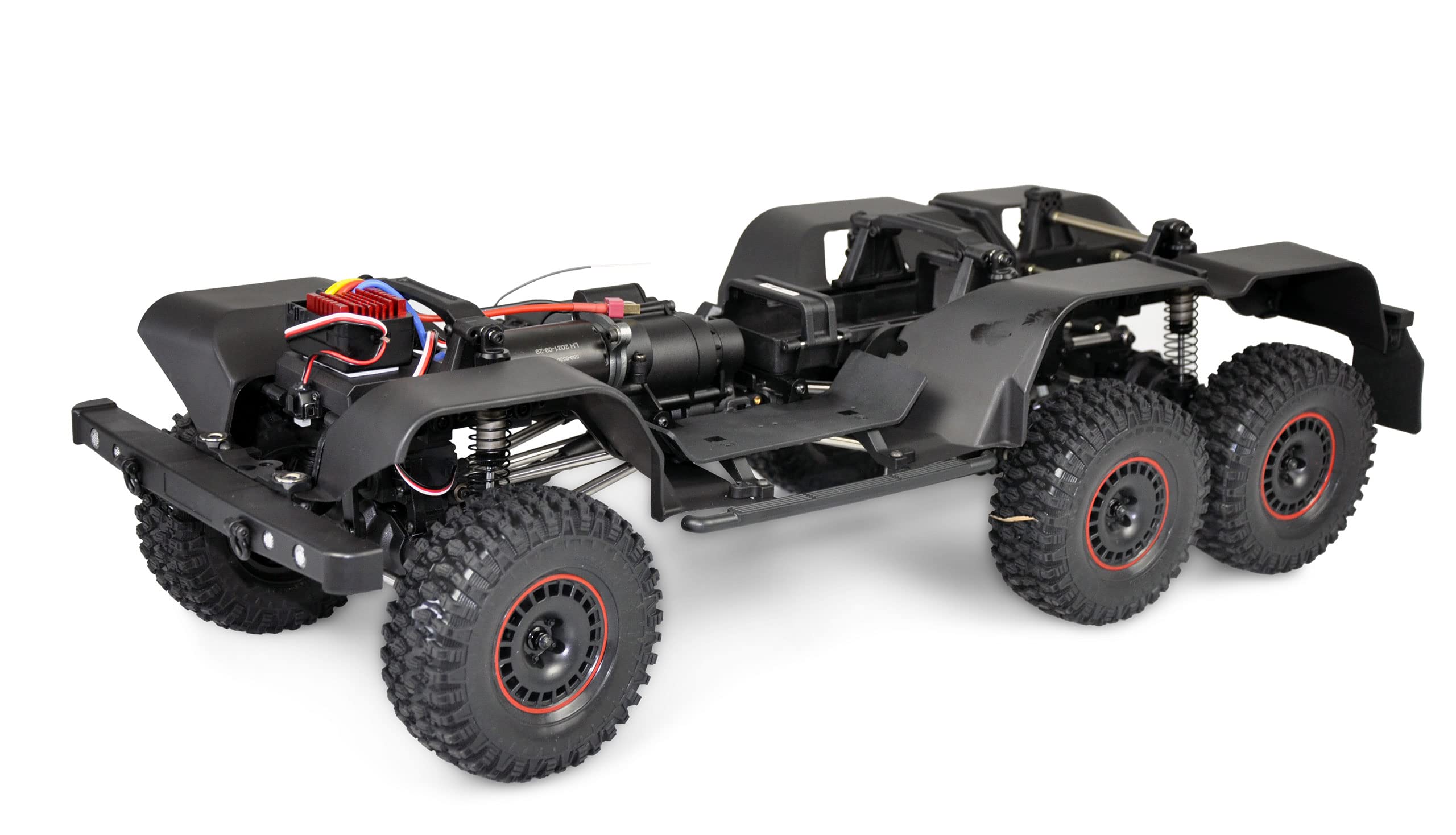 Amewi AMXRock RCX10.3B Scale Crawler 6x6 Pick-Up 1:10 ARTR Negro RC Control Remoto