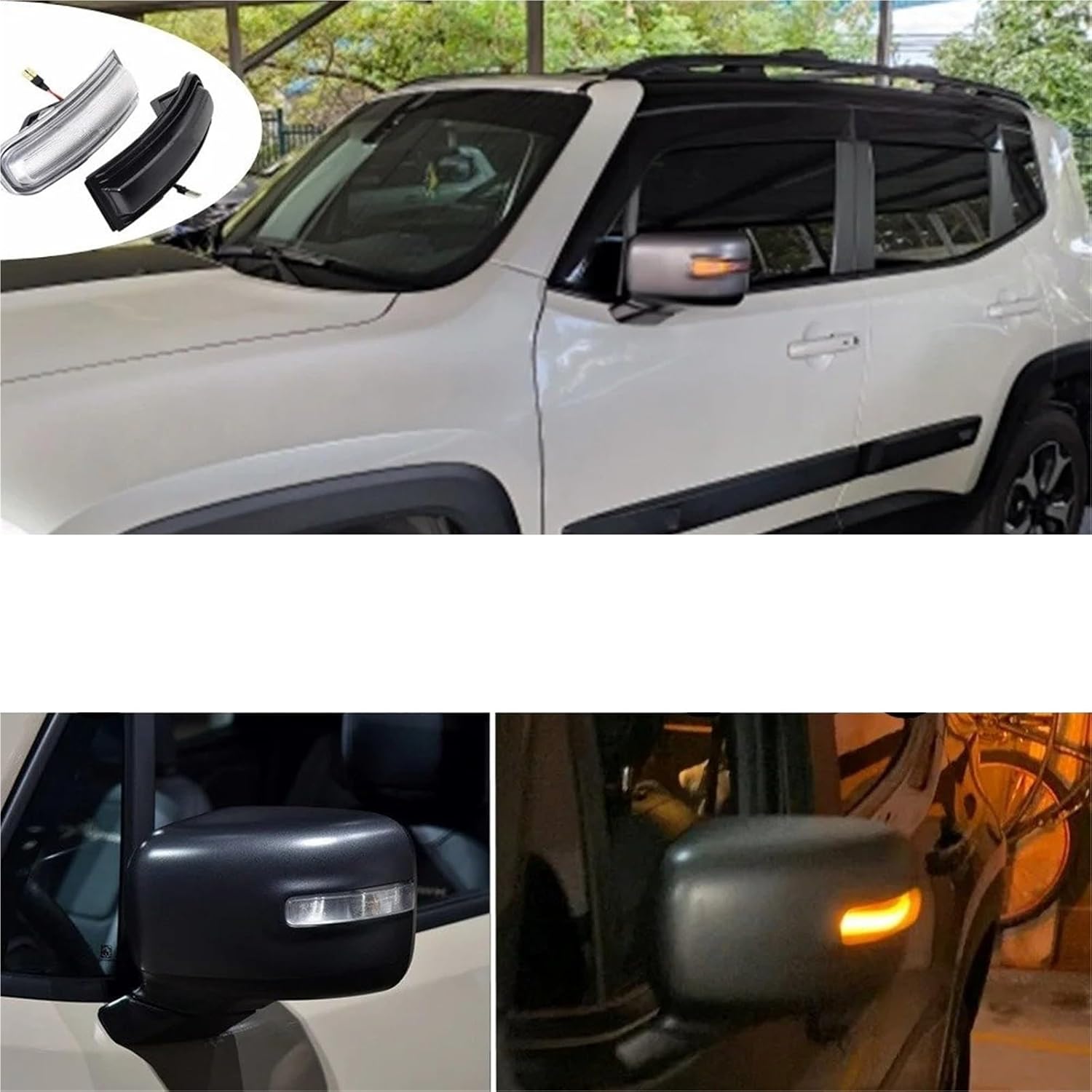 サイドマーカーアセンブリ 用 レネゲード 2015 2016 2017 2018 2019 2020-2022 ダイナミック アンバ