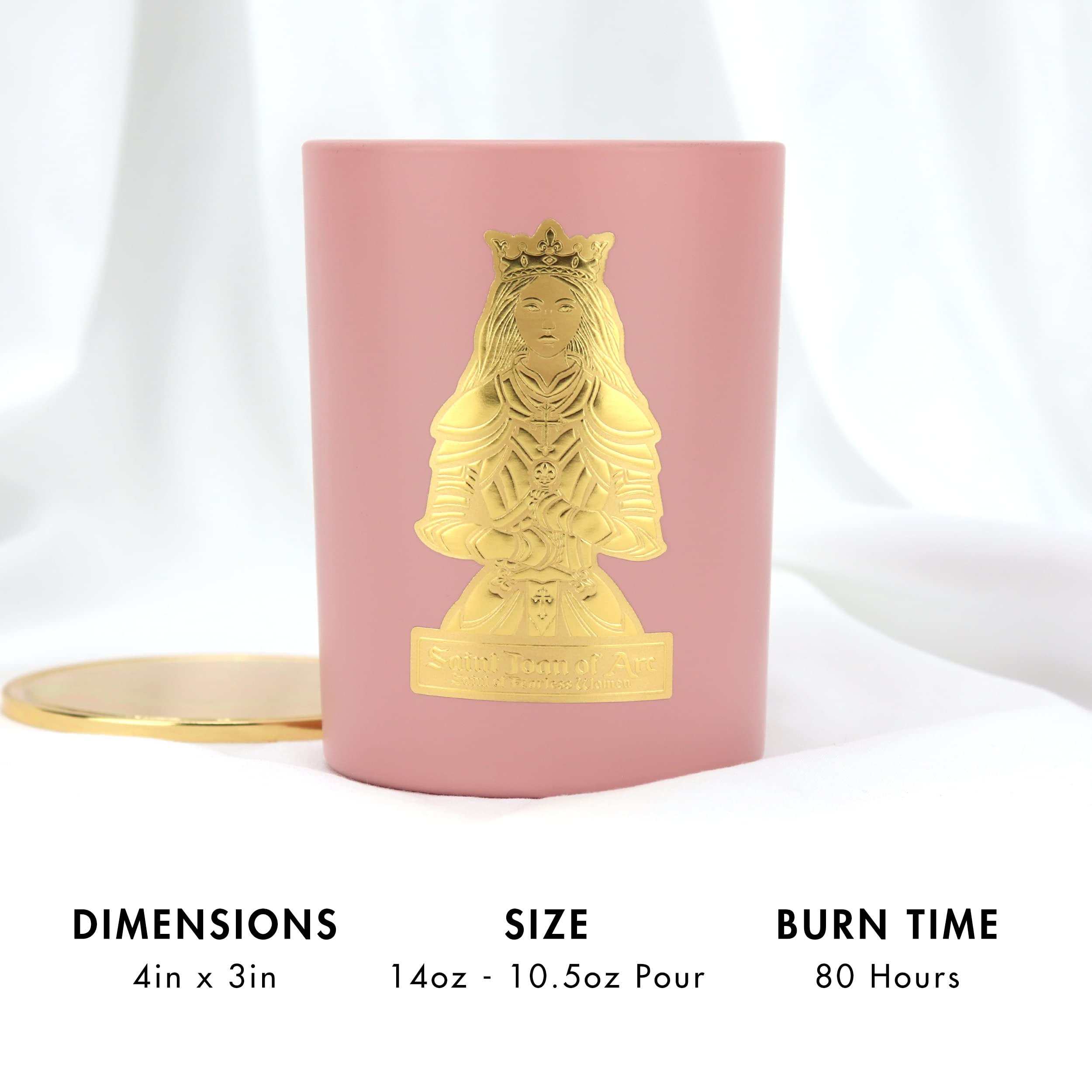 Vela Perfumada SAINT Sebastian Con Oración Y Moneda De Oración, Santo De Los Atletas, Vela De Aromaterapia De Soja Y Coco Con Tiempo De Combustión De 50 Horas