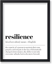 Poster Master Dictionary Art Poster - Definition of Resilience Print - Typography Art - Minimal Art - Gift for Boss & Colleague - Funny Decor for Office, Workplace or Dorm - 8x10 UNFRAMED Wall Art - Buy now