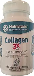 Colágeno Tipo 1 2 3 120 Cpaosulas Nutrivitalle Collagen