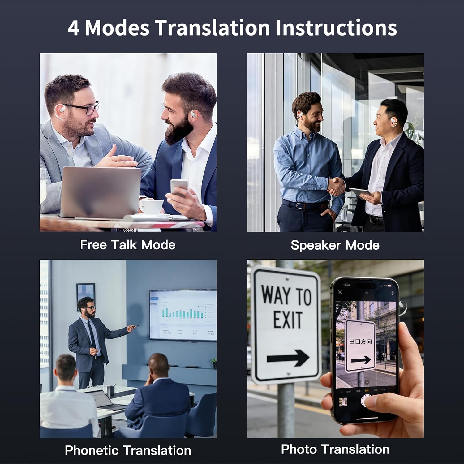 Otik AI Translation Earbuds, 145 Languages, Real-Time for Travel & Business image 3