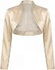 Bolerose Formal Long Sleeve Satin Bolero Shrug