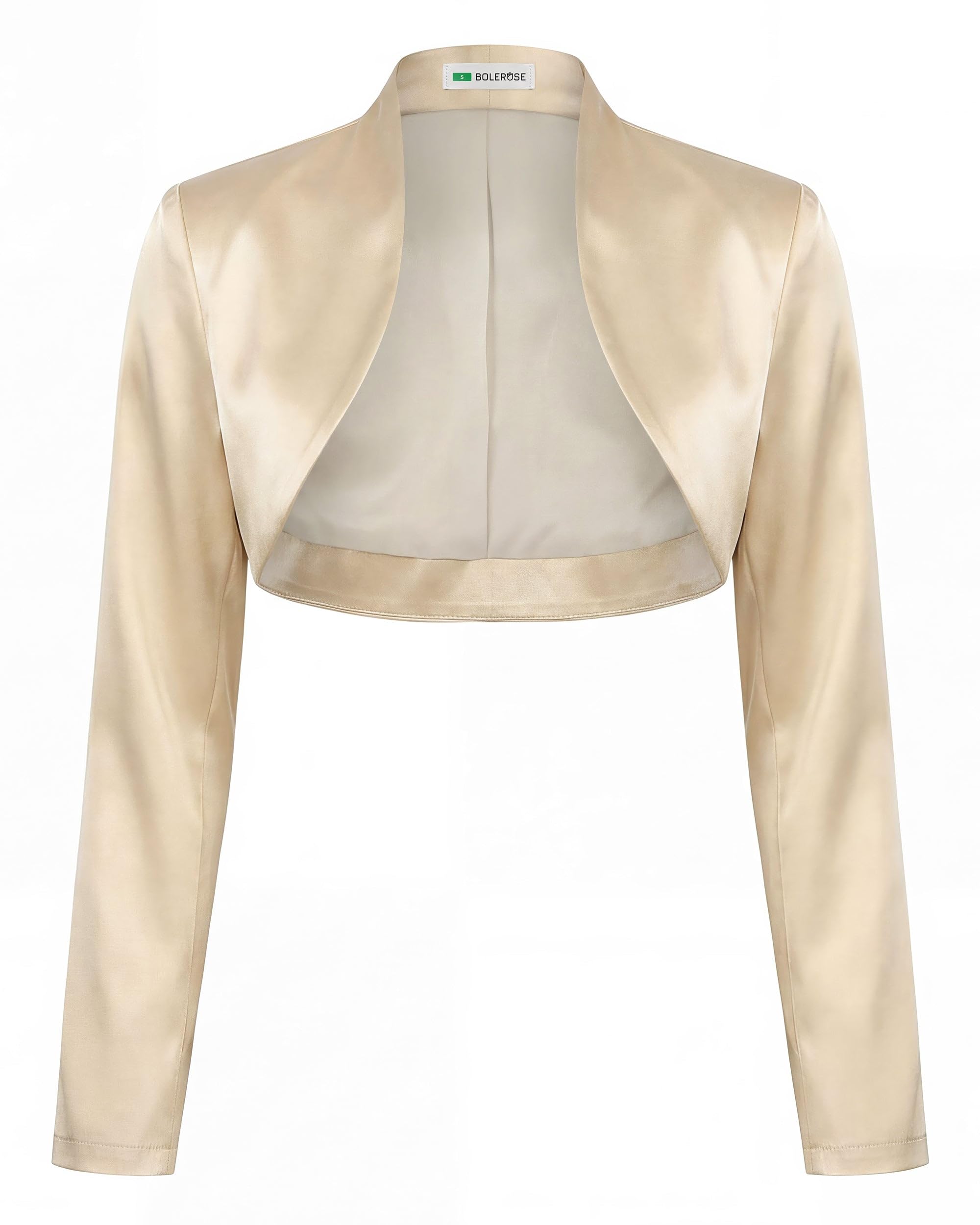 Bolerose Formal Satén Manga Larga Bolero