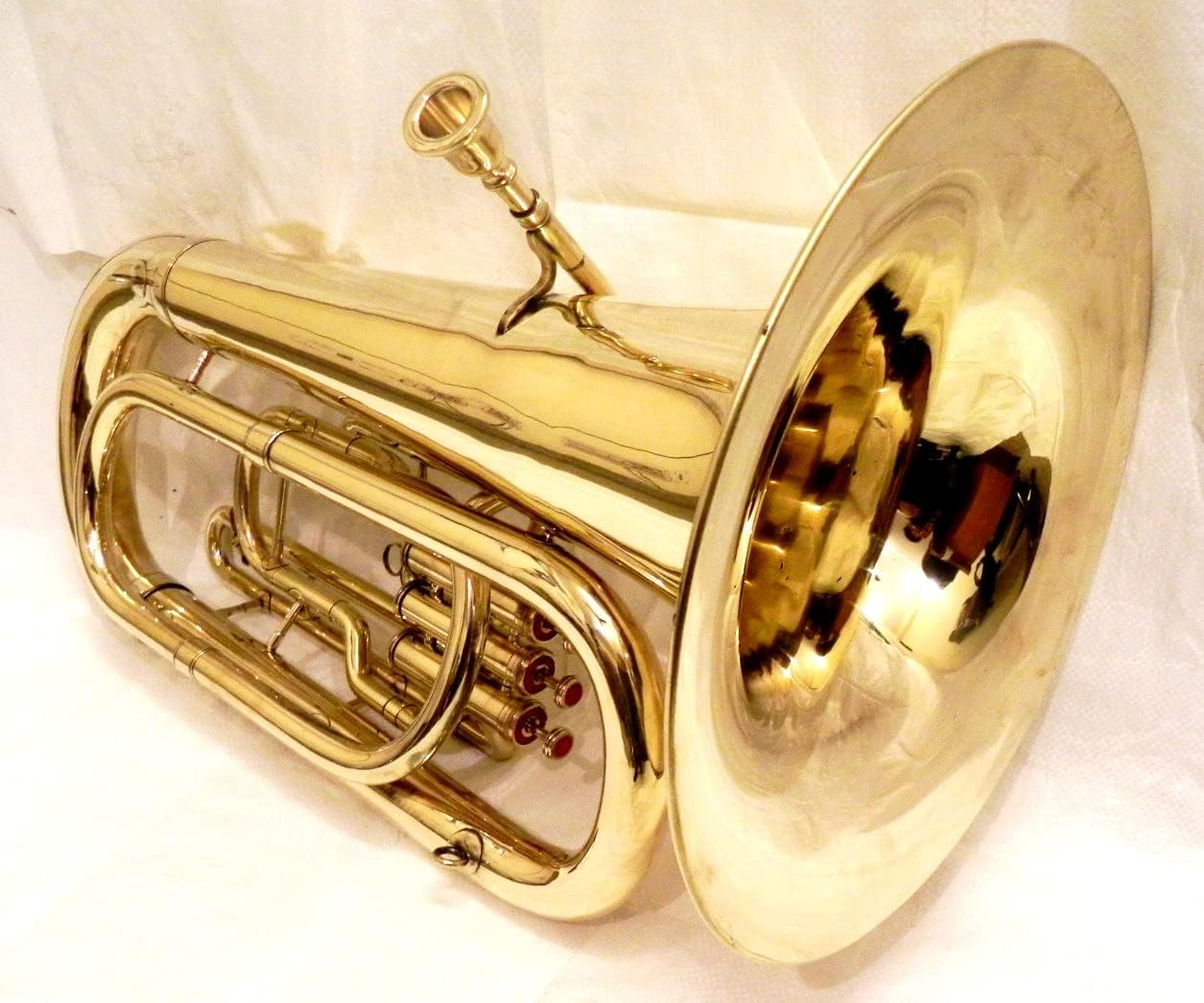 TUBA HORN JUMBO SIZE BIGGEST BRASS BAND MARCHING HORN MUSICAL INSTRUMENT BB PITCH WITH CARRY BAG