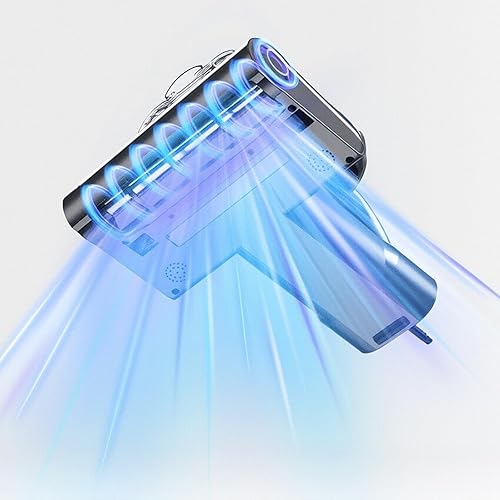 Miniatura 9 de Potente aspiradora de cama, aspiradora de mano de 5 ciclones con succión de 14 kPa, sensor inteligente de ajuste automático, inalámbrico para