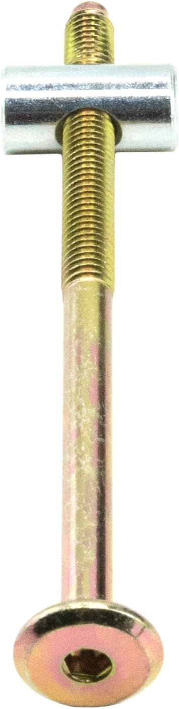 M6 x 14mm Cross Dowels Barrel Nuts with 100mm Furniture Connecting Bolts for Bunk Beds Cots - Set of 8