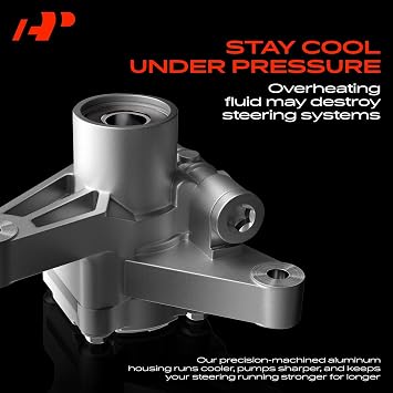 A-Premium Power Steering Pump, Precision-machined Steel