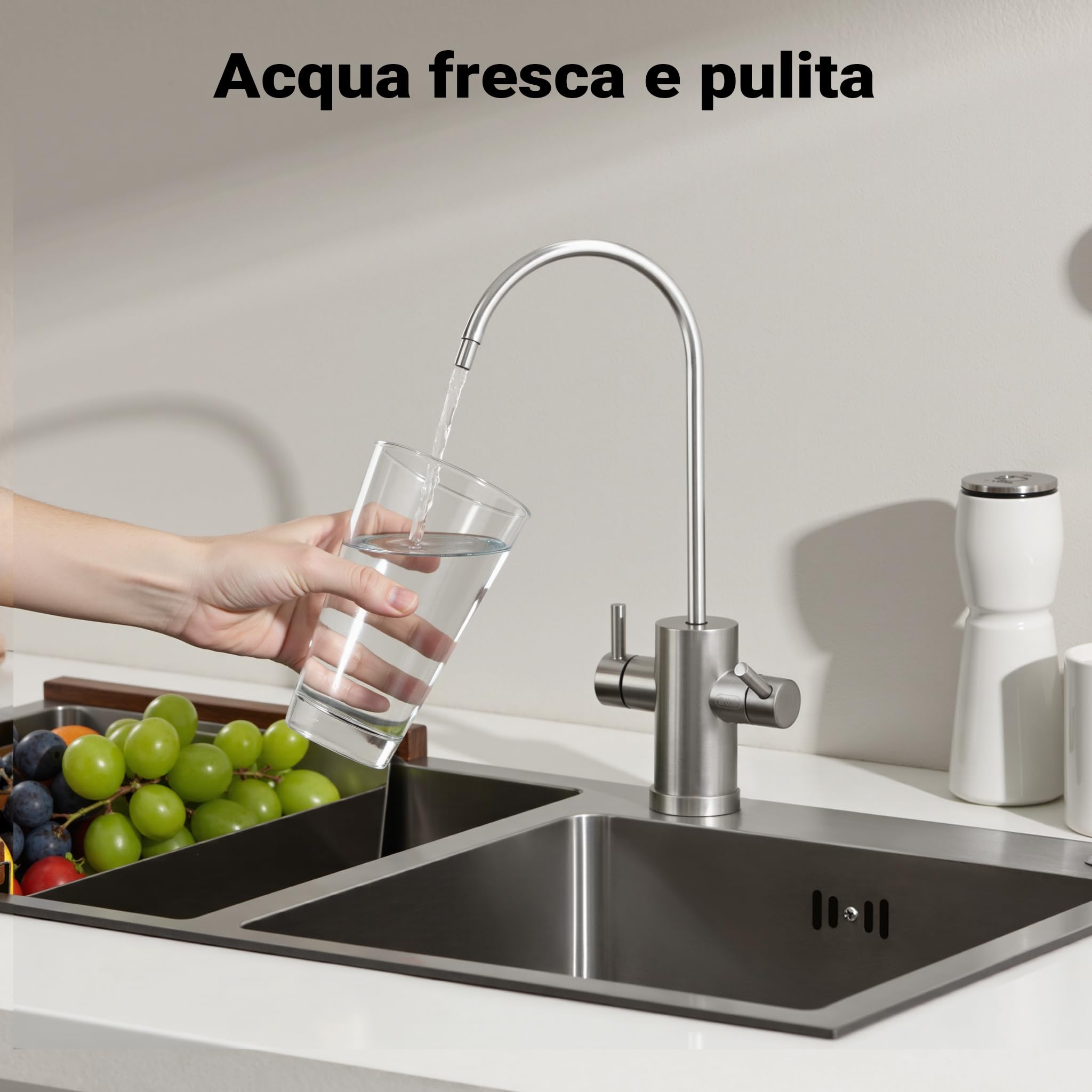Naturewater Cartuccia filtrante a pieghe 20'', filtro a cartuccia, filtrazione dell'acqua potabile, filtraggio acqua domestica