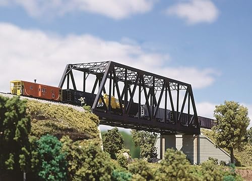 Vista 43 de Walthers Cornerstone Serie Kit Caballete de Escala HO con Puente de Viga de Cubierta de Acero