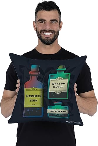 Miniatura 5 de Northwest Almohada de Harry Potter, 18 x 18 pulgadas, estilo tejido navideño de Hogwarts