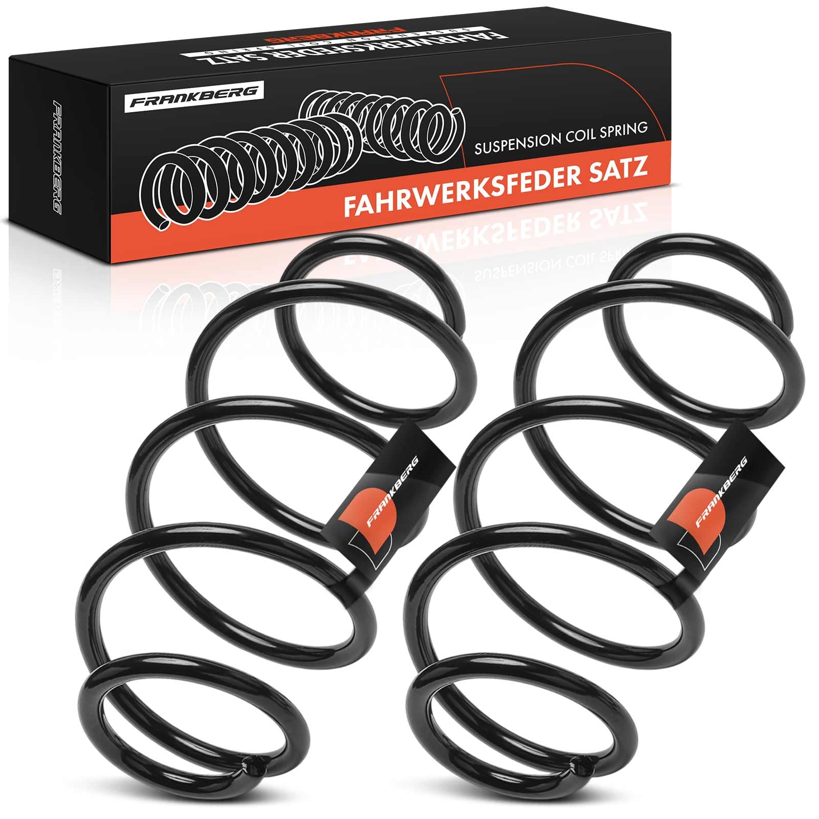 Frankberg 2 ressorts de suspension pour essieu avant 5002VX | Compatible avec: Partner Fourgon/MPV ,Berlingo Fourgon/MPV B9