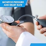 Primacare DS-9197-BK Professional Classic Series Manual Adult size Blood Pressure Kit, Emergency Bp kit with Stethoscope and Portable Leatherette Case, Nylon Cuff, Black