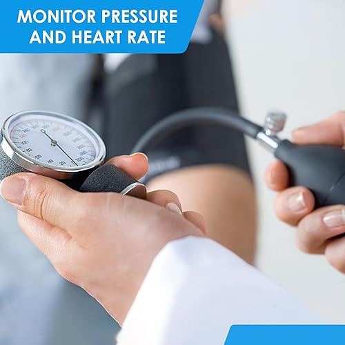 Miniatura 5 de Primacare DS-9195 serie classic Kit de tensiómetro de adultos, incluye esfigmomanómetro y estetoscopio con válvula D-Ring