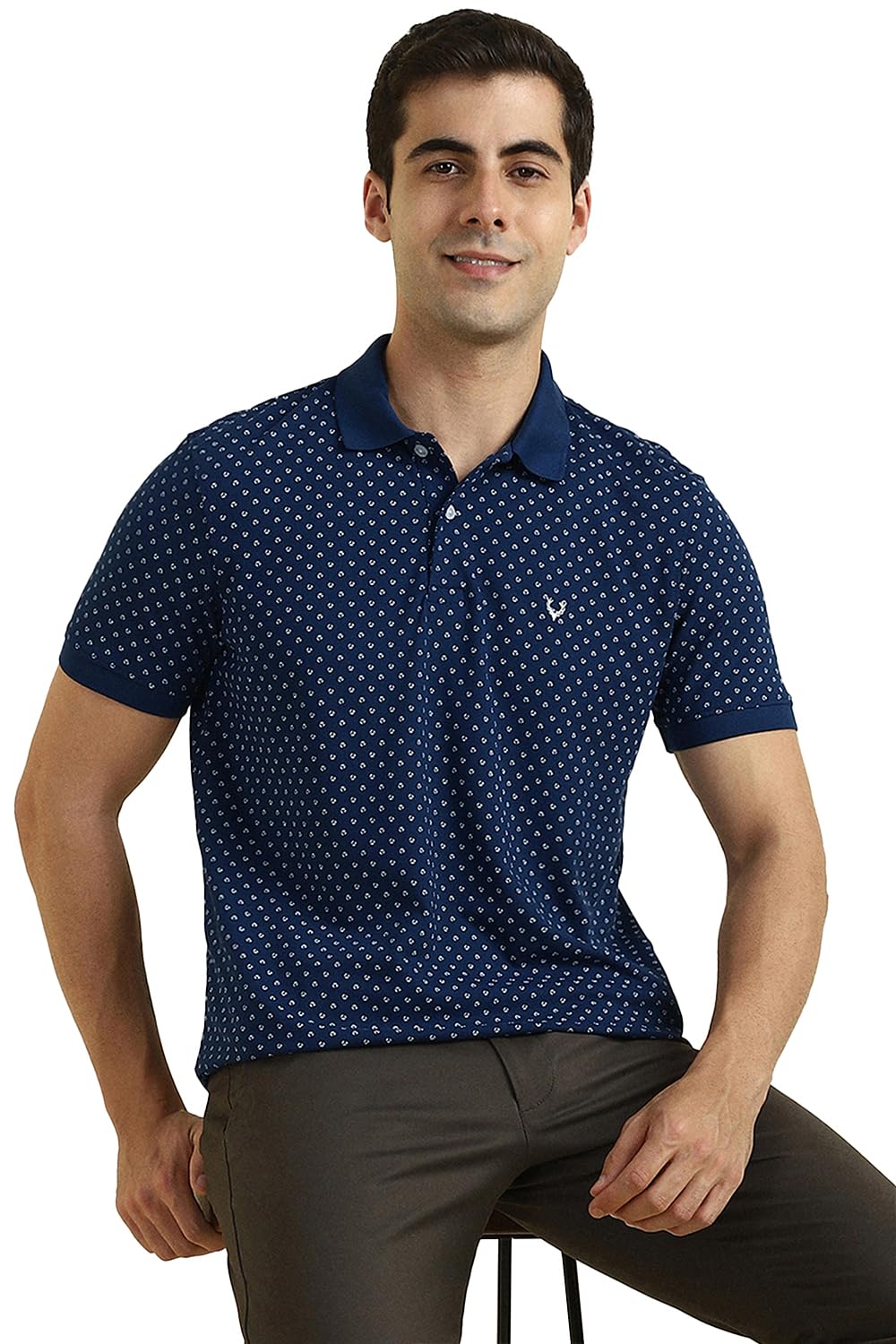 Allen Solly Men's Regular Fit New Printed Polo-picture-25